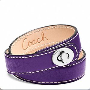 Coach leather bracelet
